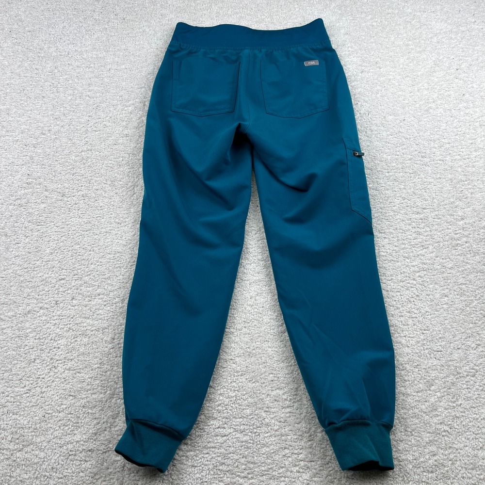 FIGS Zamora Jogger Scrub Pants Women XXS Lot of 2 Teal Rosewood Tech Healthcare - Picture 8 of 16